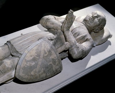 躺在 Bertrand du Guesclin （1320-1380）圣丹尼斯。 大教堂。 作者 未知艺术家