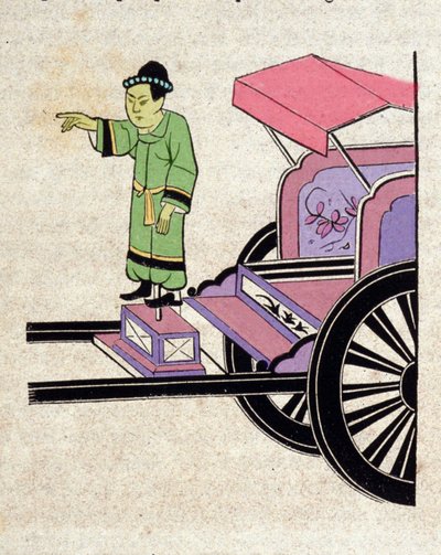 磁罐：中国人发明的圆盘，上面有一个移动的雕像，总是指示南方，由一个爱心棒引导。 作者 未知艺术家
