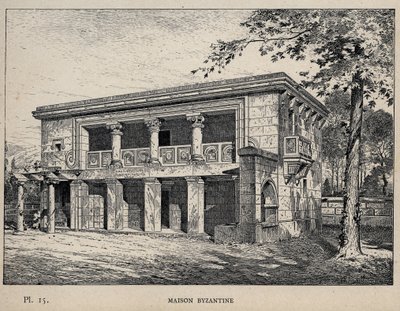 拜占庭之家（1889年雕刻于 "Histoire de l