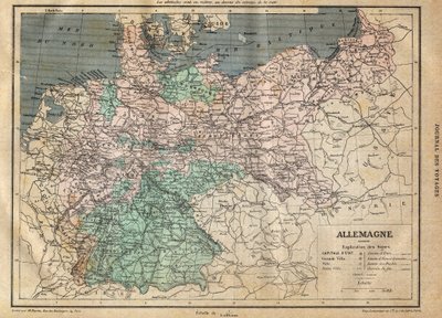 1891年的德国地图 - 1891年的德国地图----。 作者 未知艺术家