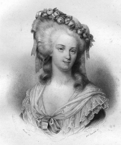 萨瓦的玛丽-特蕾莎-卡里尼昂（1749-1792），兰巴勒公主。 作者 未知艺术家