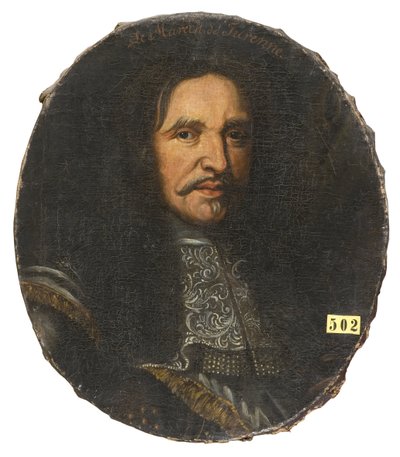 亨利-德-拉图-德-奥弗涅元帅，图伦副侯爵（1611-1675），匿名。布面油画。尺寸：高59厘米。斯德哥尔摩国家博物馆 作者 Unknown artist