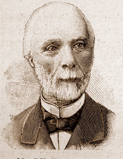 1895年的法兰西学院成员：路易斯-查尔斯-德-索尔塞-德-菲辛纳（1828-1923）的画像，矿山工程师、物理学家和法国政治家。 作者 未知艺术家