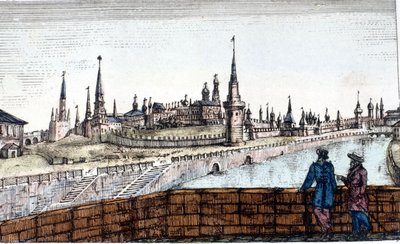 莫斯科，Moscova号。雕刻品 作者 未知艺术家