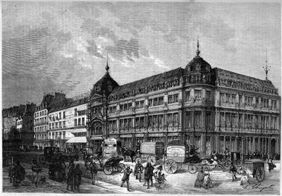 巴黎1872年：新商店，"Au bon marché"。 作者 未知艺术家