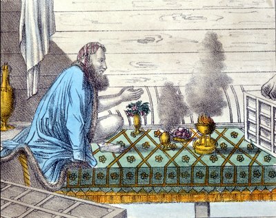 Parsis（波斯琐罗亚斯德教徒的后裔，从 8 世纪移居印度）崇拜火。 作者 未知艺术家