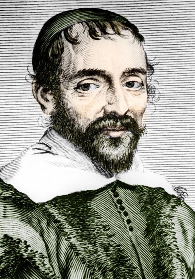Pierre Gassendi (1592-1655)，法国哲学家、天文学家、数学家和物理学家。 作者 未知艺术家