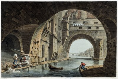 J.C.Nattes 所见的巴黎 Pont de la Tournelle，W.Miller 于 1806 年在伦敦出版 作者 未知艺术家