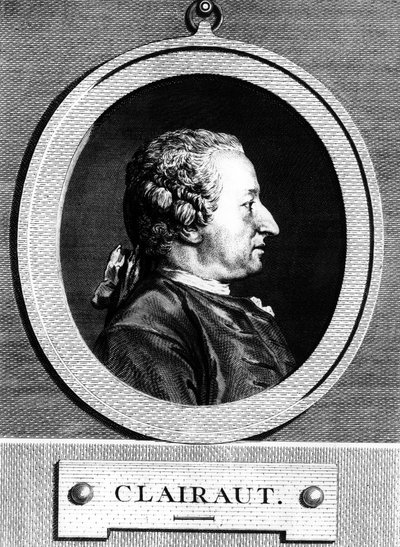 Alexis Claude CLAIRAUT（1713-1765）法国数学家的肖像。 作者 未知艺术家