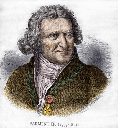 安托万-奥古斯丁-帕门蒂尔（1737-1813）的肖像，法国军事药剂师和农学家--载于《当代人》杂志，约在19世纪末。 作者 未知艺术家