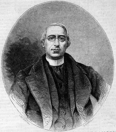卡洛-帕萨利亚（1812-1887）的肖像，意大利教会人士，意大利统一的拥护者。1861年11月16日《世界画报》第240期上的版画。 作者 未知艺术家
