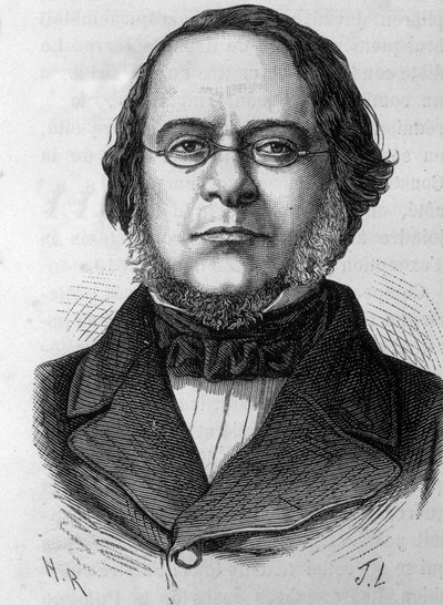 达尼埃尔-马宁（1804-1857）的肖像，意大利政治家。 作者 未知艺术家