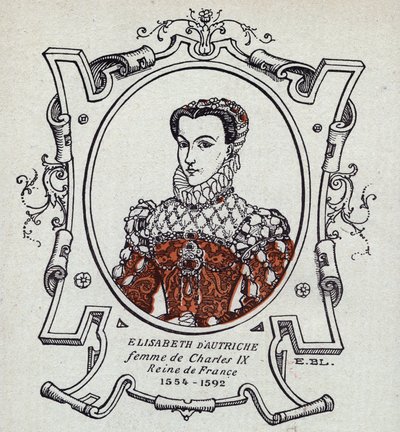 奥地利伊丽莎白肖像（1554-1592 年），法国王后 作者 未知艺术家