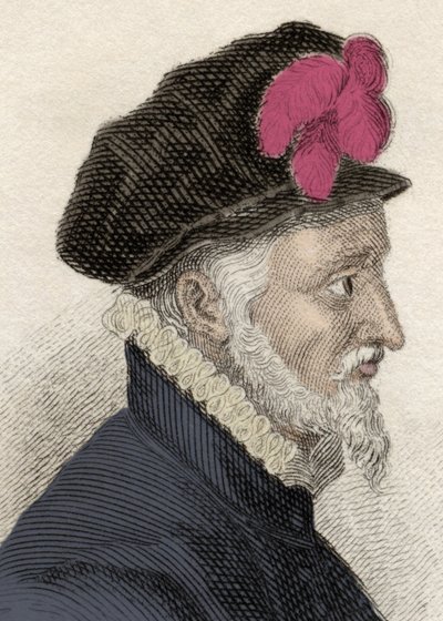 Portrait of Fadrique Alvarez de Toledo y Enriquez de Guzman (1537-1583), called Don Fadrique, fourth Duke of Alba, Duke of Huescar, Marquis of Coria and Grand Commander of the Order of Calatrava. Engraving of the 19th century. 作者 未知艺术家