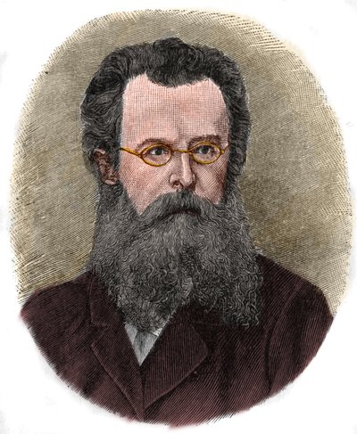 费利克斯-达恩（1834-1912）的画像，德国作家、教授和历史学家。 作者 未知艺术家