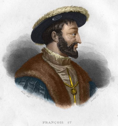 法国国王弗朗索瓦一世（1494-1547）的肖像 作者 未知艺术家