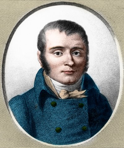 Francois Xavier Bichat (1771-1802)法国医生的肖像。 作者 未知艺术家