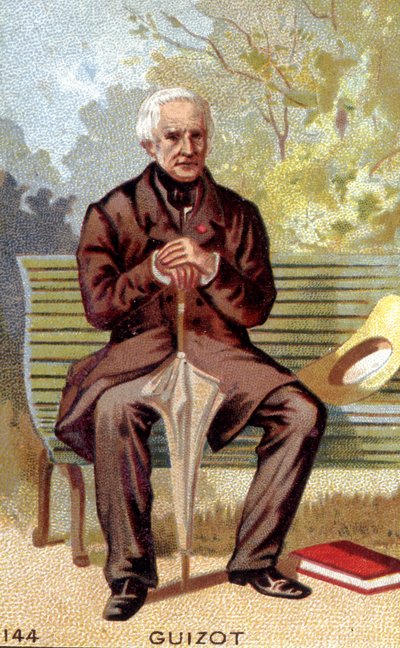 法国政治家、历史学家弗朗索瓦-吉佐（1787-1874）的肖像。 作者 未知艺术家