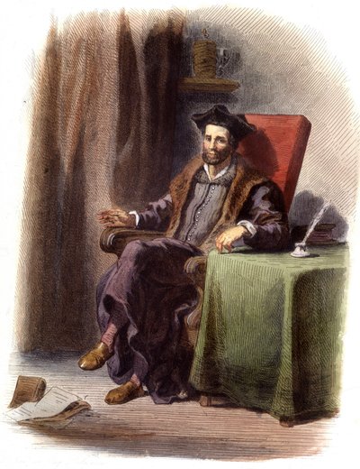 弗朗索瓦-拉伯雷坐像（1483-1553）--载于 "Le Plutarque francais"，编辑。梅内谢 作者 未知艺术家