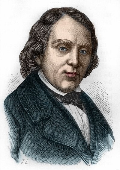 法国生物学家、化学家和政治家弗朗索瓦-文森特-拉斯帕尔（1794-1878）的画像。 作者 Unknown artist