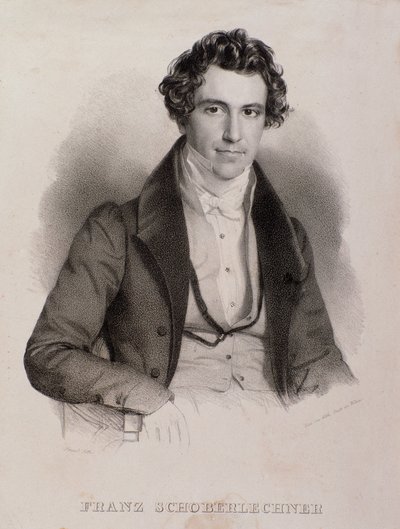Franz Schoberlechner 的肖像 (雕刻 作者 Unknown artist