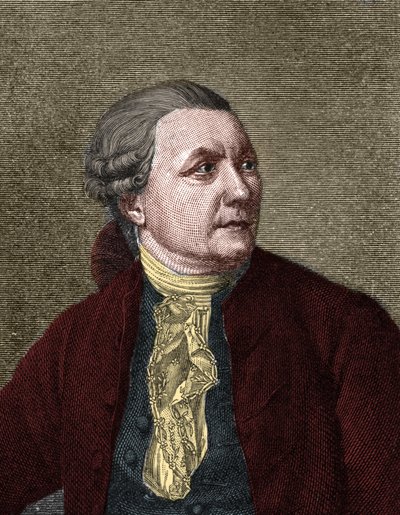 弗里德里希-戈特利布-克洛普斯托克（1724-1803）德国诗人的肖像。 作者 未知艺术家