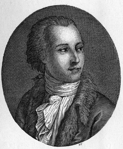盖塔诺-费兰杰里（1752-1788）的肖像。意大利法学家和教育家 作者 未知艺术家