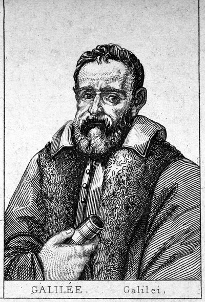 伽利略-伽利莱（1564 - 1642）的肖像。 作者 未知艺术家