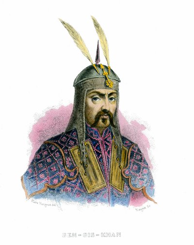 成吉思汗画像（铁木真 作者 未知艺术家