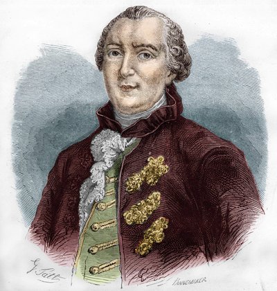 乔治-路易斯-布冯（1707-1788）的画像，法国自然科学家和作家。 作者 Unknown artist