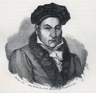 意大利哲学家和律师詹多梅尼科（Gian Domenico）-罗马尼奥斯（1761-1835）的肖像 作者 未知艺术家