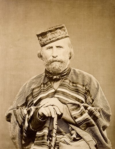 朱塞佩-加里波第（1807-1882）的肖像，1865年 作者 未知艺术家