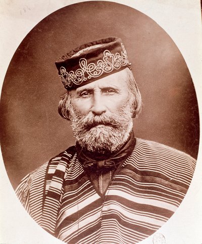 朱塞佩·加里波第 (1807-1882) 肖像摄影。 19 世纪。 米兰，私人收藏 作者 未知艺术家