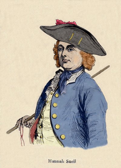 Portrait of Hannah Snell (1723-1792) female soldier, was an Englishman who took the role of a man to become a soldier. 作者 未知艺术家