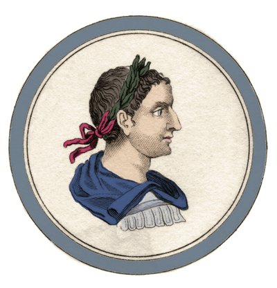 Heliogabale或Elagabal（Varius Avitus Bassianus）（Eliogabalo o Elagabalo）（v. 203-222）的肖像，218年至222年的罗马皇帝，名字为Marcus Aurelius Antoninus。19世纪的雕版画。 作者 未知艺术家
