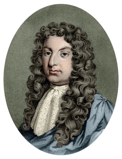 亨利-珀塞尔（1659 - 1695）的肖像，英国作曲家。 作者 未知艺术家