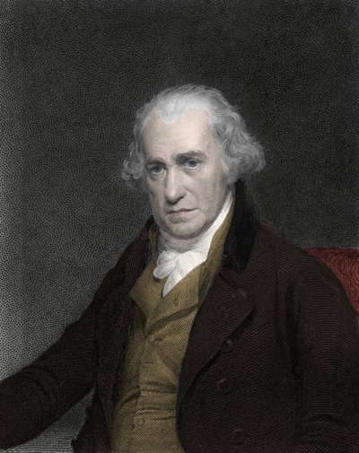 James Watt (1736-1819) 的肖像，苏格兰发明家和机械师 - James Watt，苏格兰工程师 作者 未知艺术家
