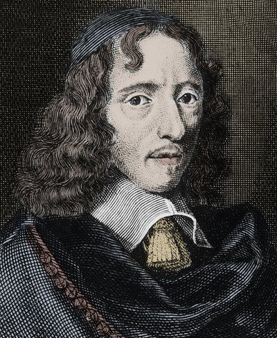 法国诗人让-沙佩兰（1595-1674）的肖像 - 雕刻 - 让-沙佩兰（1595-1674）法国诗人和文学评论家 - 雕刻 作者 未知艺术家