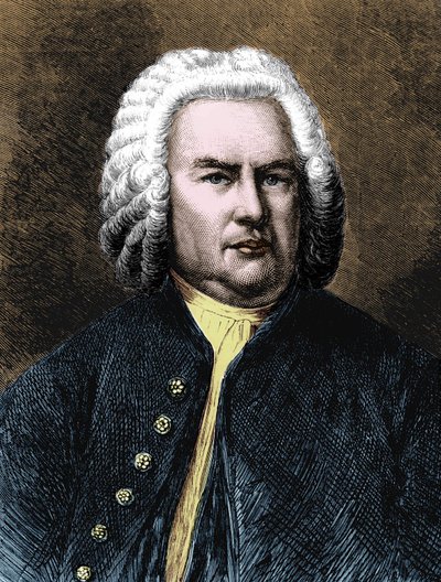 让-塞巴斯蒂安-巴赫（Johann Sebastian Bach）的画像 作者 未知艺术家