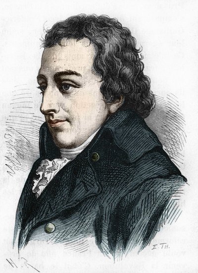 约翰-戈特利布-费希特的画像。德国哲学家（1762年至1814年）。 作者 Unknown artist
