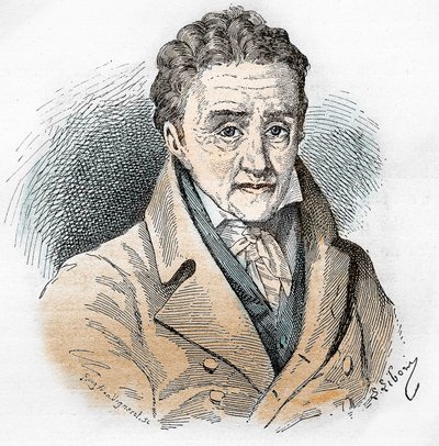 裴斯泰洛齐（Johann Heinrich Pestalozzi）的肖像（1746-1827），瑞士教育学家和教育家。 作者 未知艺术家