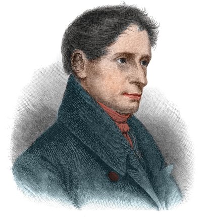约瑟夫-卡尔-贝内迪克-冯-艾亨多夫（1788-1857）德国诗人和小说家的肖像。 作者 Unknown artist