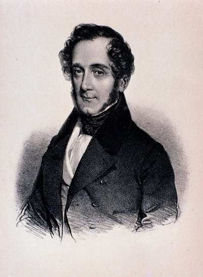 Joseph Mayseder 的肖像（平版印刷） 作者 Unknown artist