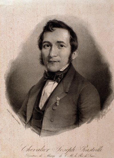 约瑟夫·拉斯特雷利 (Joseph Rastrelli) 的肖像 (雕刻) 作者 Unknown artist