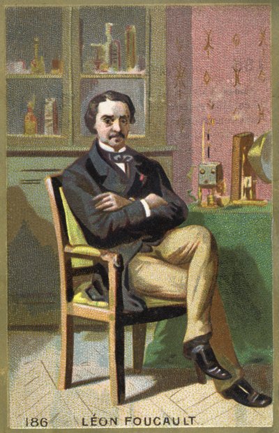 莱昂-福柯（1819-1868）的肖像，法国物理学家。 作者 未知艺术家