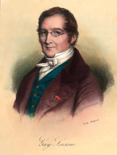 Portrait of Louis-Joseph Gay-Lussac (Louis Joseph Gay Lussac) (1778 - 1850), French chemist and physicist. Engraving of the 19th century. Private collection. 作者 未知艺术家