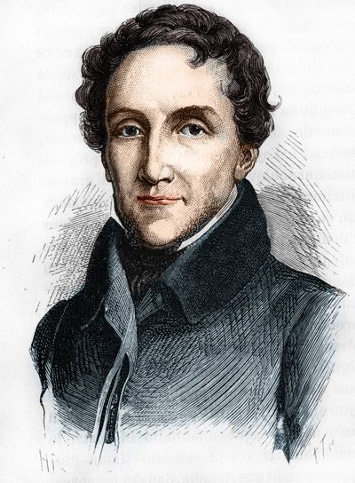 路易-马修-莫尔的肖像--法国政治家路易-马修伯爵（1781 - 1855）的肖像--载于亨利-马丁的《法国历史》。 作者 未知艺术家