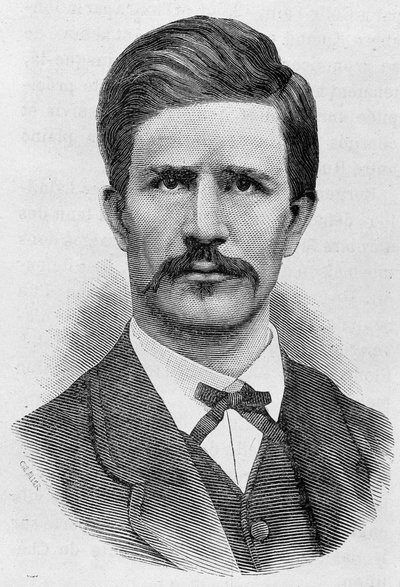 路易斯-罗塞尔（1844 - 1871）的肖像。H.马丁的《法国史》中19世纪末的雕版画。 作者 未知艺术家
