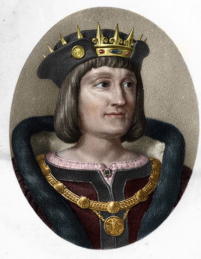 路易十二的画像。法国国王1462-1515年。 作者 未知艺术家