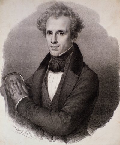 路易吉·里奇 (Luigi Ricci) 的肖像 (雕刻 作者 Unknown artist